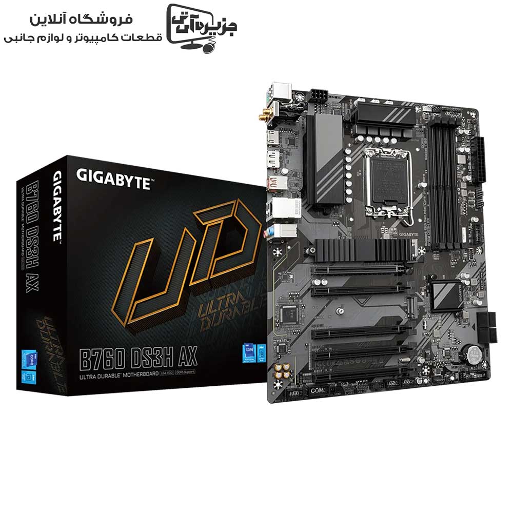 مادربرد استوک گیگابایت مدل B760M DS3H AX DDR5