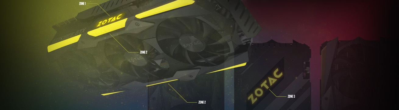 کارت گرافیک استوک ZOTAC GTX 1080 Ti AMP Extreme 8 نورپردازی کارت گرافیک استوک zotac gtx1080ti
