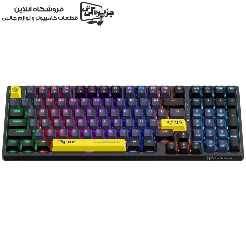 کیبورد گیمینگ اونیکوما مدل Onikuma G38 مشکی / استوک