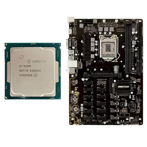 باندل مادربرد Biostar B360 Btc pro و پردازنده i3 9100F – استوک