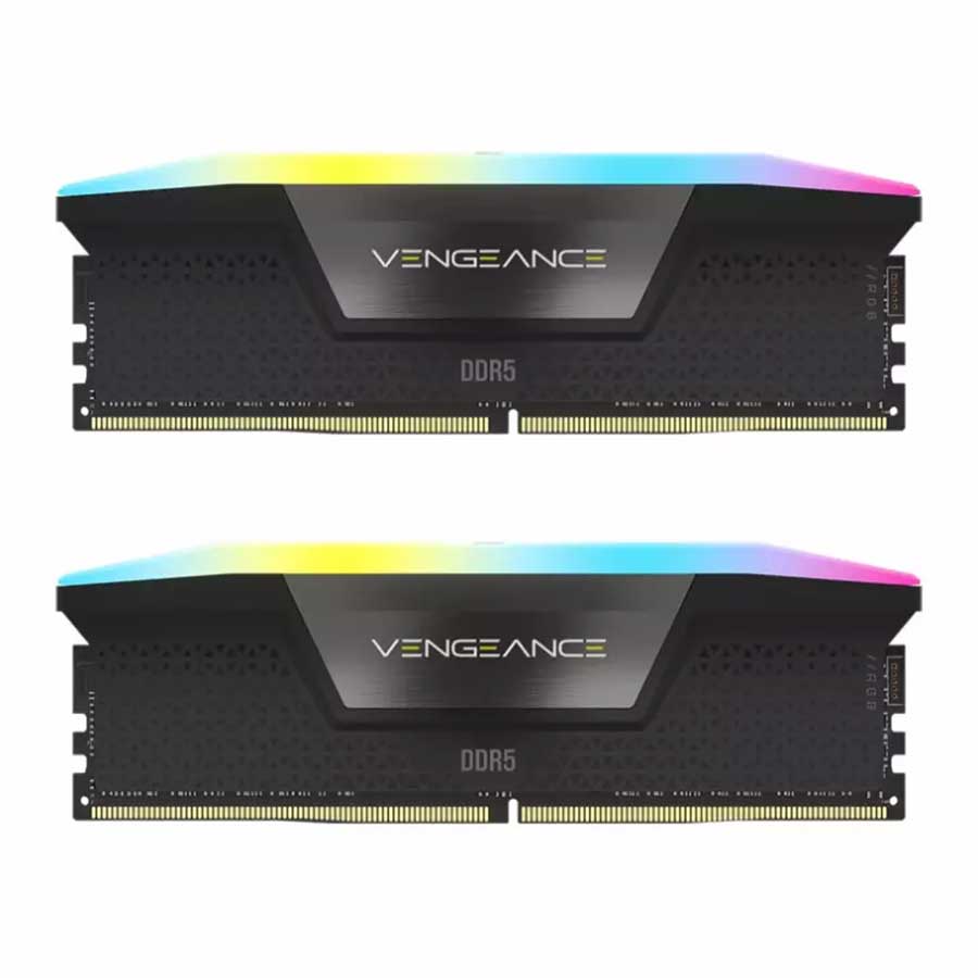 رم استوک کورسیر مدل VENGEANCE RGB 64GB Dual 5200MHz CL40 DDR5